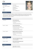 CV z przejrzystą strukturą CV z przejrzystą strukturą