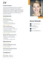 CV z paskiem po prawej stronie CV z paskiem po prawej stronie